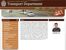 Tablet Screenshot of jktransport.nic.in