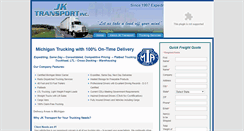Desktop Screenshot of jktransport.net