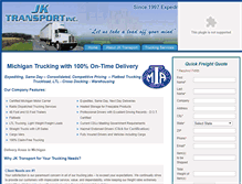 Tablet Screenshot of jktransport.net